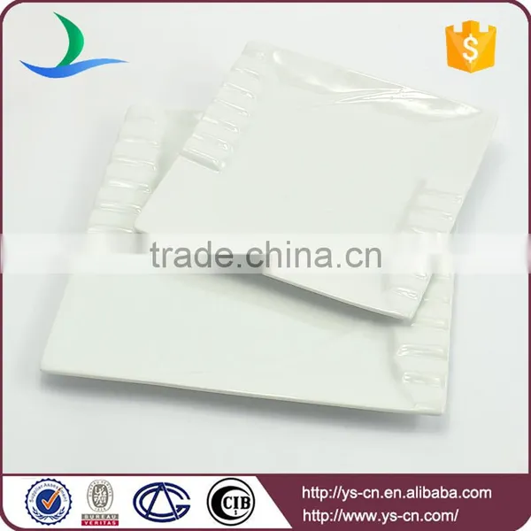 Wholesale Ceramic White Square Restaurant Custom Dinner Plate photo-3