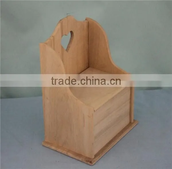 Unfinished Hanging Wooden Unusual Pencil Case With Lid Wholesale photo-4