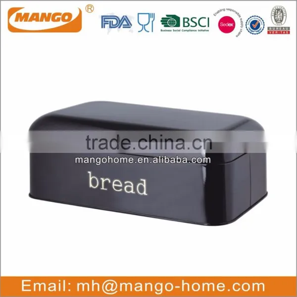 Stainless Steel Body Plastic Lid Bread Box photo-6