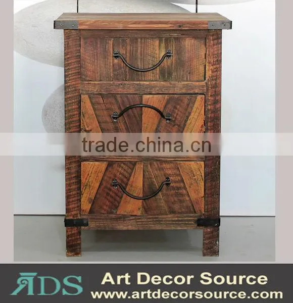 Unique solid wooden small cabinet with drawers