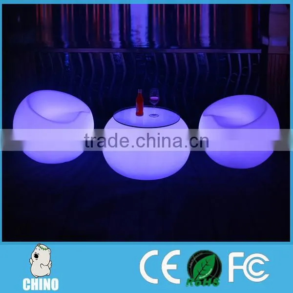 Small Nightclub LED Bar Chair Stool With Small Table photo-4