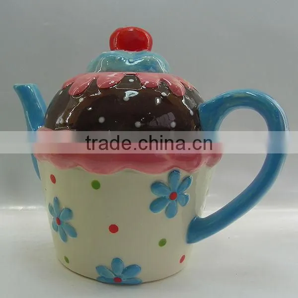 Lovely Teapot/ceramic Tea Pot/ Porcelain Teapot for Home Decor photo-2