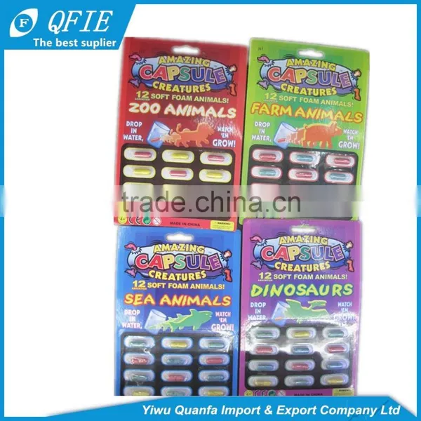 Novelty Gadget Soft Sponge Growing Animal Capsule Toys for Children photo-5