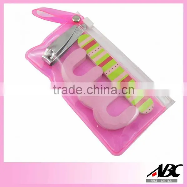 Good Quality White Color Pouch 12pcs Girls Manicure Set photo-5