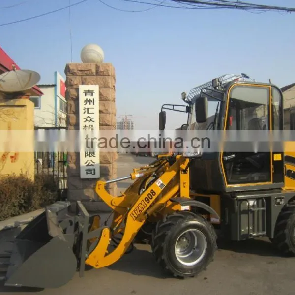 Shanghai Bauma Fair Popular HZM 908 Articulated Mini/small Wheel Loader for Sale With Rops/fops photo-3