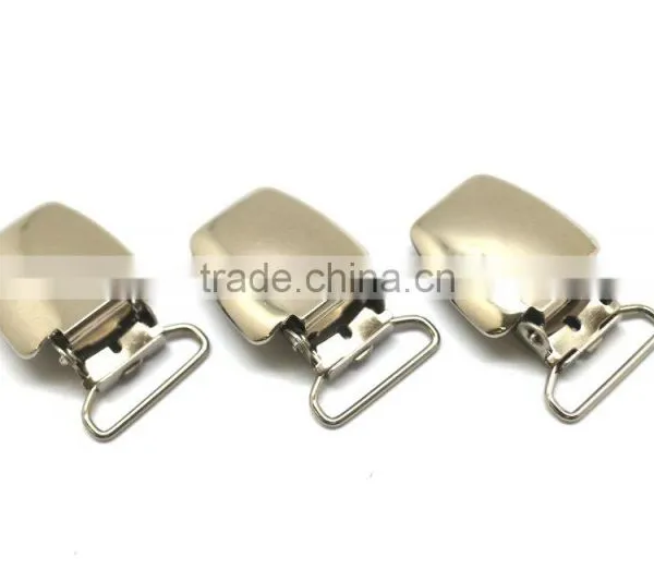 3/4" Wire Loop, High Quality Stamping Steel Metal Suspender Clip With Plastic Teeth Inside for Garment, Cloth Clip photo-4