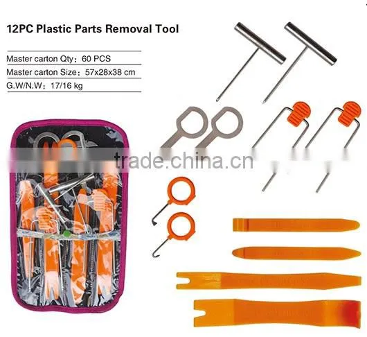 Plastic Car Radio Door Clip Panel Trim Dash Audio Removal Pry Kit Tool 12PCS photo-2