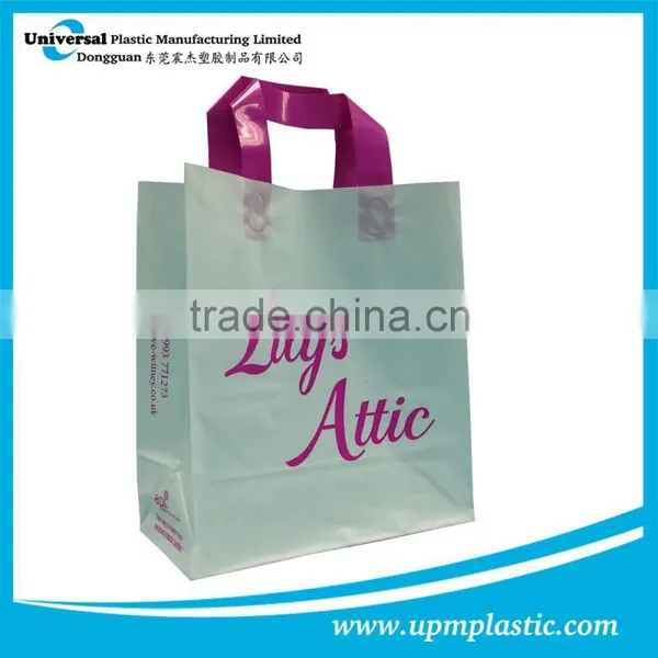 Disposable Degradable Biodegradable Soft Loop Handle Plastic Bag photo-4