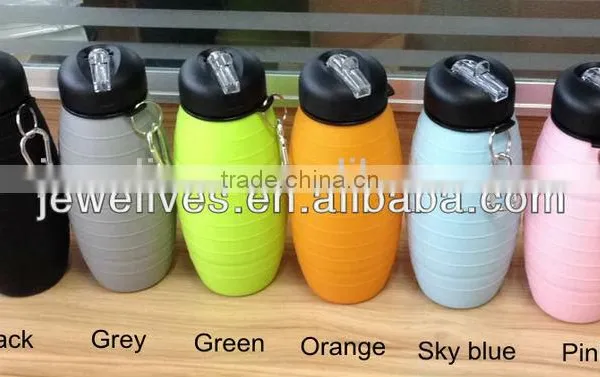 Hot Water Collapsible Silicone Squeeze Water Bottle Silicone photo-4