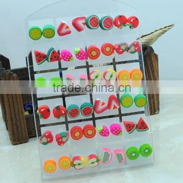 Fashion New Design Fruits Earring Designs for Women,Kids Polymer Clay Earrings Fashion photo-2