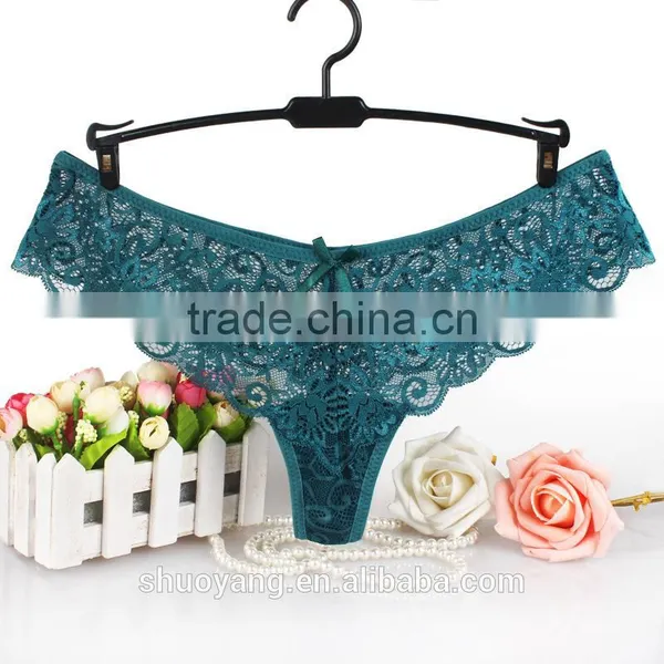 Factory Direct Sales S-XL Size Women Sexy Lace Underwear Briefs Panties Thongs G-string Pant photo-5
