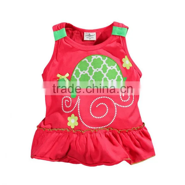 2016 New Products Boutique Clothing Baby Girls Tortoise Summer Set Baby Girls Outfits photo-2