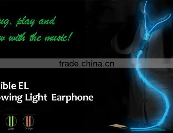2015 Newest!!! Sound Music Light Earphone.sound Active Earphone Glow With the Music Can Pick up the Phone photo-3