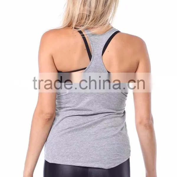 Factory Direct Wholesale Comfortable y Back Tank Tops Stringer Singlets photo-4