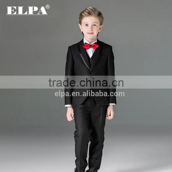 ELPA Designer 3 Piece Children Suits Black Wholesale Kids Suits for Boys photo-3