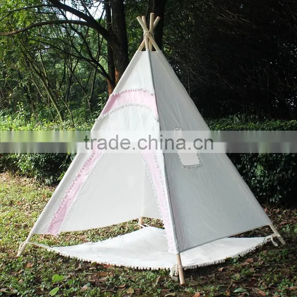 ShiJ Manufacturer Pink Round Door Party Beach Teepee Tipi Tent photo-3