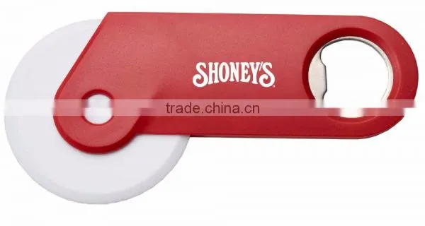 Party Pizza Cutter - Easily Slices Pizzas, Quesadillas, Brownies and More, Convenient Bottle Opener at the End of the Handle photo-3