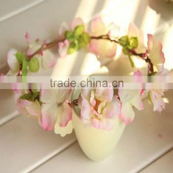 Ladies Floral Flowers Wedding Garland Forehead Hair Head Band photo-3
