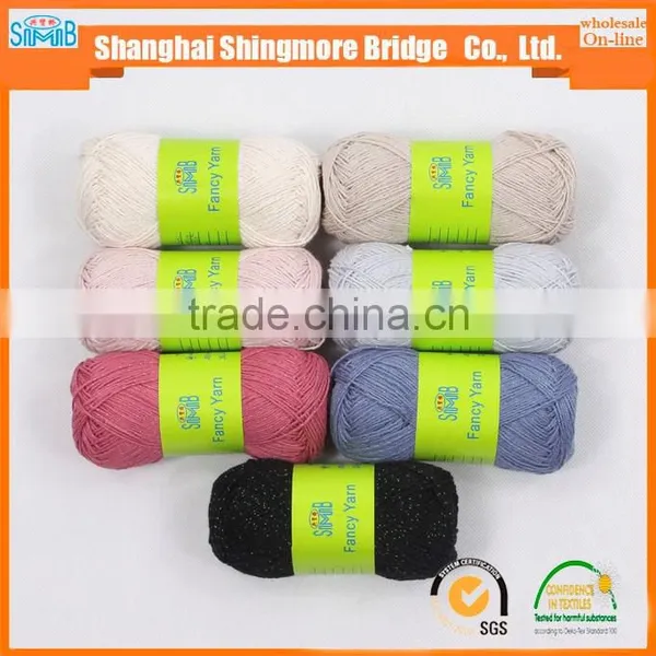 Online Shopping Knitting Yarn China Supplier Best Wholesale Oeko Tex Cotton Lurex Soft Yarn Hand Knitting Yarn With Free Sample photo-5