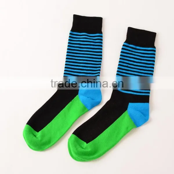 High Quality Dress Man Tube Socks With Strip, Diamond, Man Dress Business Socks photo-3