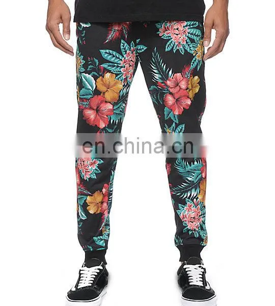 Custom Flower Sublimated Jogger Pants photo-2