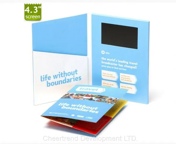 2.4/2.8/4.3/5/7/10″ Inch Video Greeting Card/video Brochure/video Invitation Card photo-4