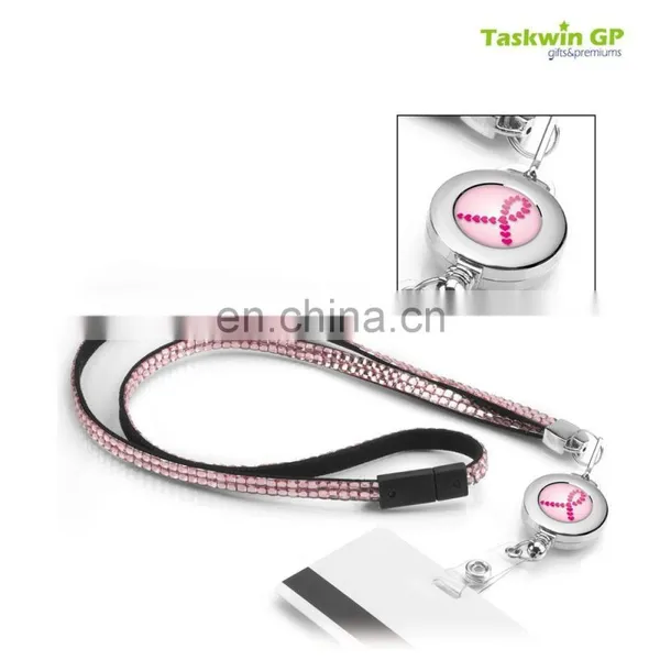 Rhinestone Lanyards With Bagde Holder/ Led Lanyard /card Holder for Promotional photo-3
