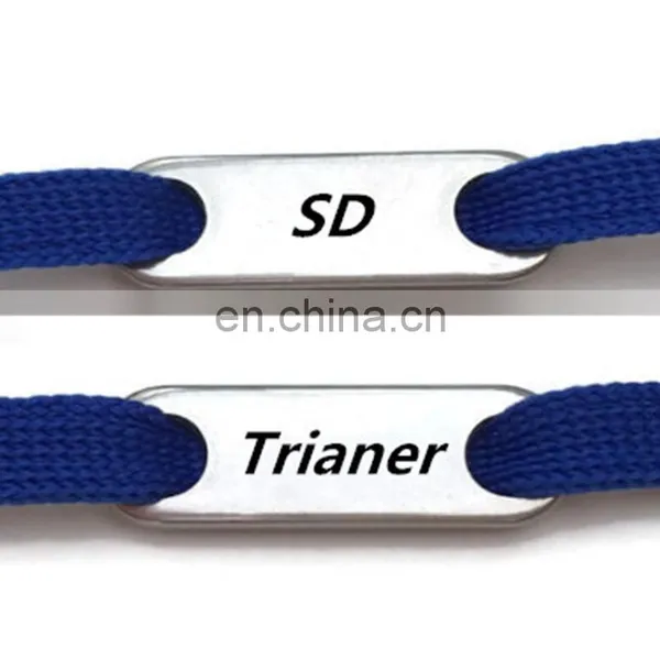 customized trainer shoelace metal tags