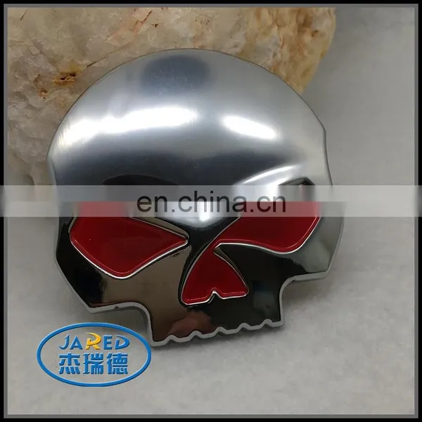 Car Skull Badge Zinc Alloy Material With 3M Self-adhesive for Sale