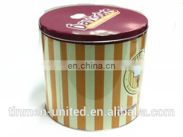 Large Round Popcorn Tin Box photo-2