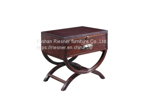 contemporary post modern solid wood king bed Customizable