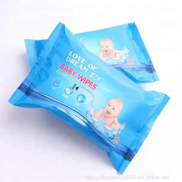 Spunlace Non-Woven Baby Wet Wipes 30pcs per Bag