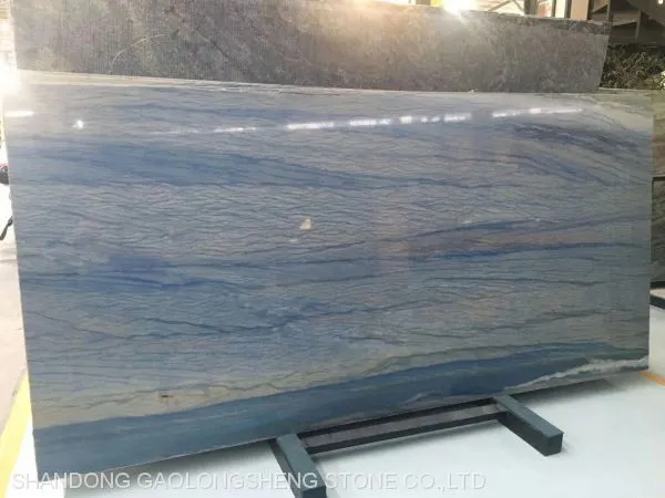 Blue Golden Luxury Yellow Landscaping Marble, Worktop& Background Slabs