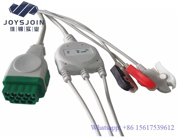 GE Dash PRO 2000 3-Lead / 5 Leads ECG Cable With Leadwires Snap/Clip Type photo-3