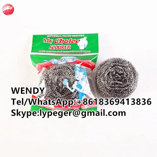ODM/OEM Kitchen Cleaning Scourer Stainless Steel Spiral Scrubber photo-2
