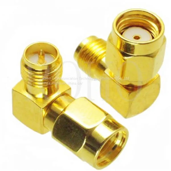 Right Angle Male SMA to Female SMA RF Switching Connector