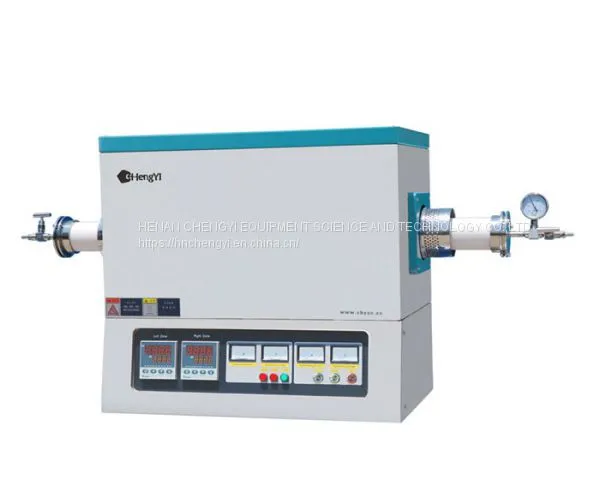 CHY-T1580B Laboratory High Temperature Dual Zone Tube Furnace   High Temperature Tube Furnace