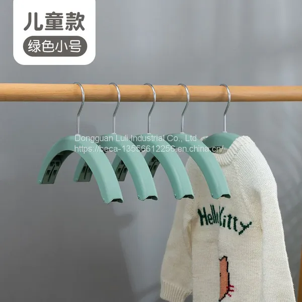 Customized Hot Sale Color Logo Plastic Arc Rainbow Plastic Clothes Hanger