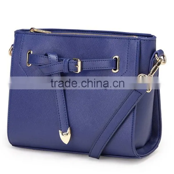Saffiano Leather Ladies Messenger Bag Crossbody Bag With Detachable Shoulder Strip photo-3