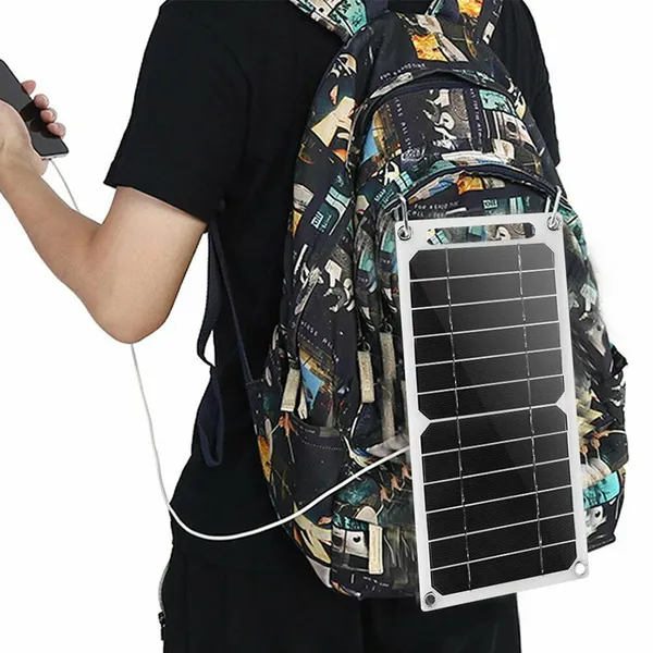 6W Small Solar Panel Charging Panel, Outdoor Mobile Emergency Charging Power Supply for Mobile Phones photo-2