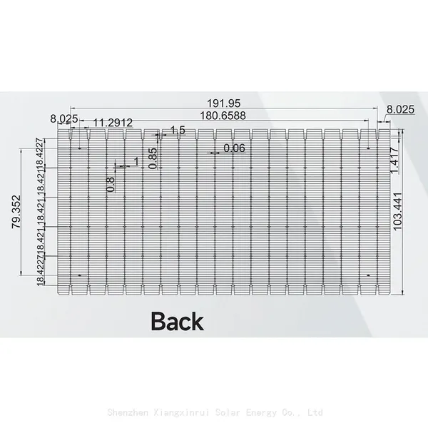 XXR High-Efficiency Solar Cell Ultra-high Conversion Efficiency G12-18BB Series Heterojunction (HJT) Solar Cell photo-4