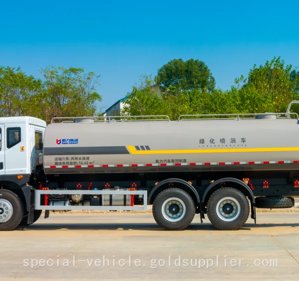 Water Tanker Truck for Road Cleaning Brand New 6x4 Water Bowser Truck Sprinkle Truck photo-3