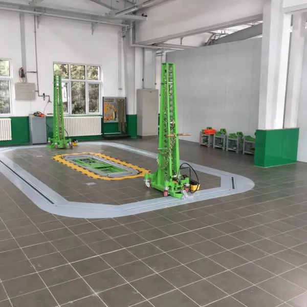 Floor Straightening System With Frame Rack Machine