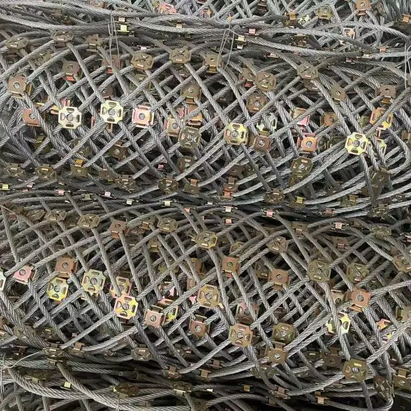 High Tensile Strength Stainless Steel High Carbon Steel Woven Wire Rope Mesh Active Rockfall Barrier System Welding Bending photo-3