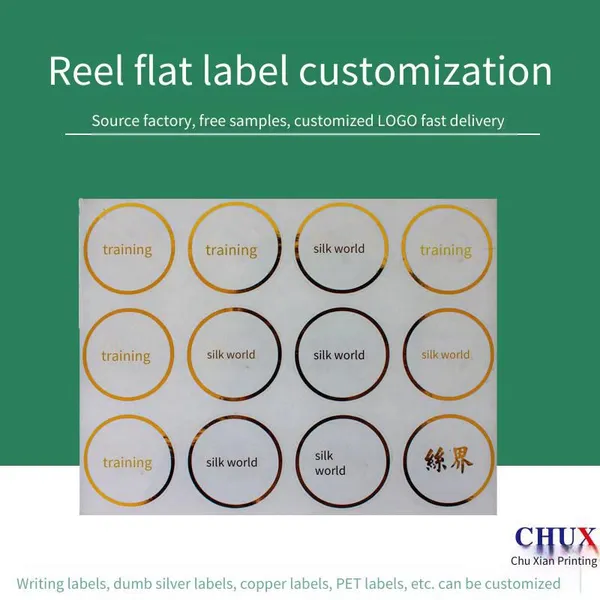 Food Label Printing Factory, Customized Cosmetic Adhesive Paper Rolls, Transparent Clothing Stickers in Sheets, Source Factory photo-4