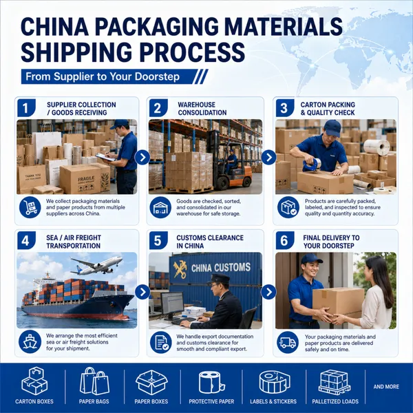China Packaging Materials Shipping Agent for Paper Products Importers photo-5