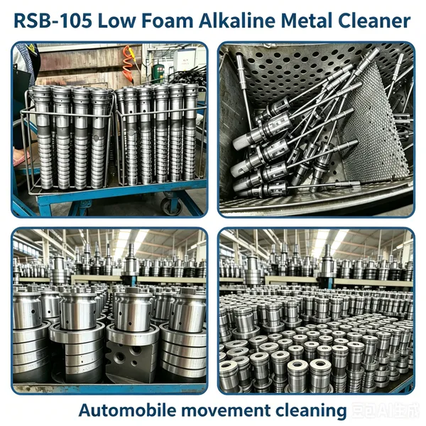 Rust‑Inhibiting Low‑Foam Metal Cleaner RSB‑103C, Degrease Oil Cutting Fluid Dust for Ferrous Metal Machinery Components photo-3