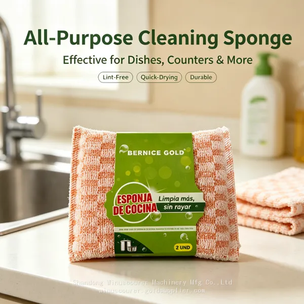 Esponjas de cocina para platos absorbentes de alta calidad, esponjas de cocina duraderas con potencia de limpieza mejorada