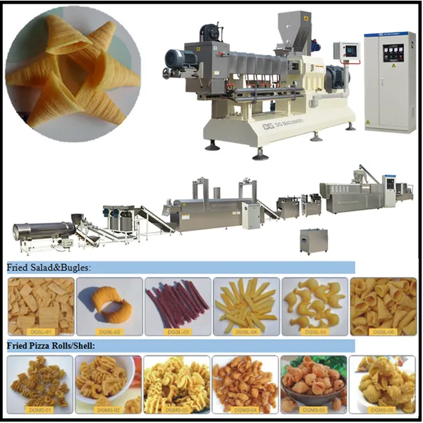 Jinan DG Automatic Extruded Fried Snack Food Wheat Flour Bugles Chips Making Machine/Production Line photo-4
