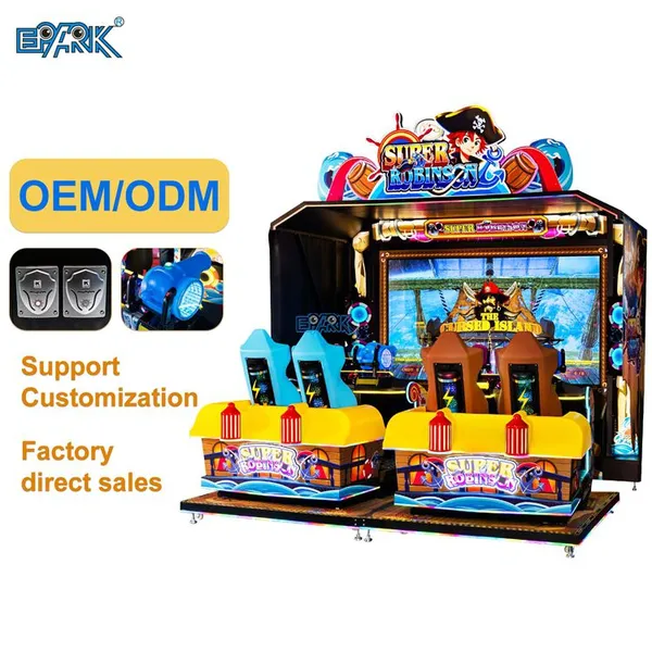 Multiplayer Gun Shooting Game Machine With 4 Seats Large Screen Pirate Theme for Commercial Arcade Operators and Game Centers photo-4